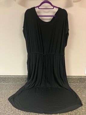 Terra & Sky black cross cross back dress 2x